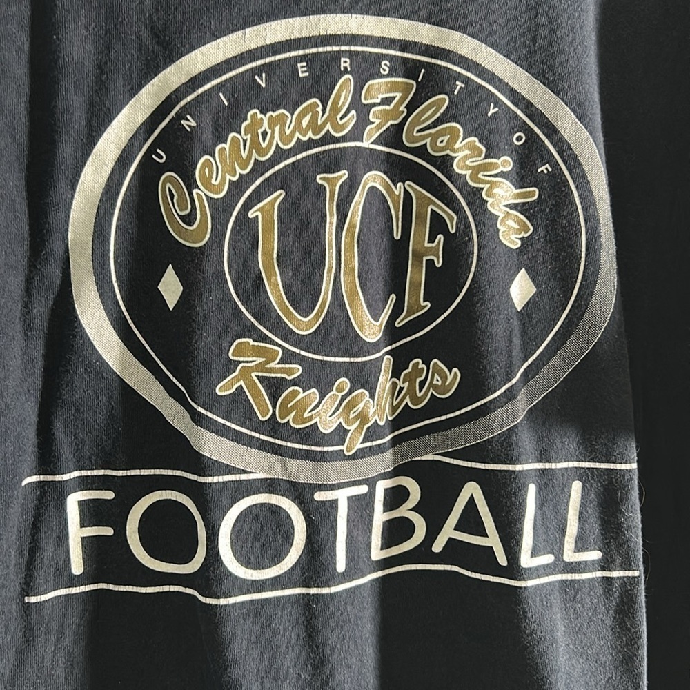 Vintage UCF Football Navy Blue T-Shirt - Picture 4 of 5